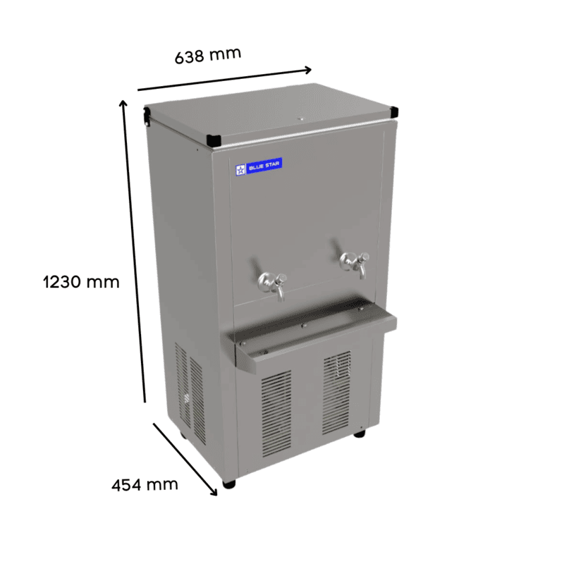 Dimension of Blue Star Storage Water Cooler SWC Series-SWC3060SS