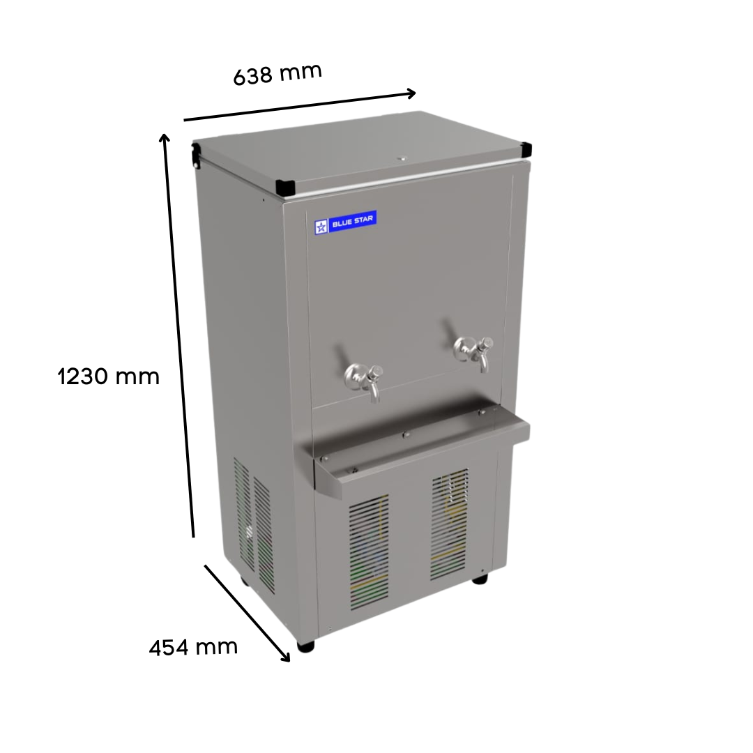 Dimension of Blue Star Storage Water Cooler SWC Series-SWC6080SS