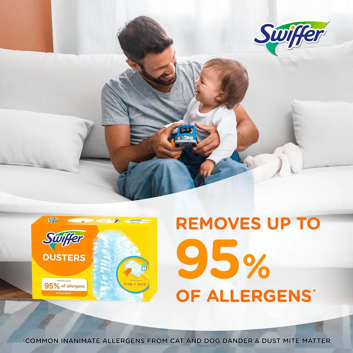 Swiffer Dusters Refill for Cleaning, Made by SWIFFER, Feather & Microfiber Duster Disposable Alternative
