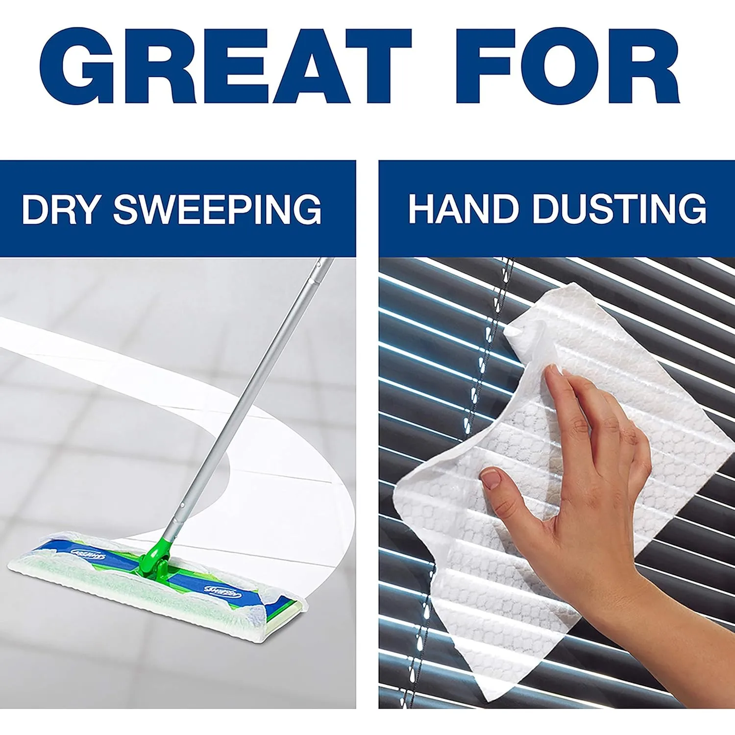 Swiffer Max Dry Cloth Refills - 17.9 x 10, White, 16/Box