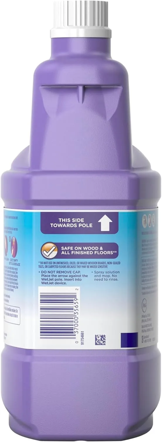 Swiffer WetJet Antibacterial Solution Refill for Floor Mopping and Cleaning, All Purpose Multi Surface Floor Cleaning Solution, Fresh Citrus Scent, 1.25 Liters 42.2 Fl Oz (Pack of 1)