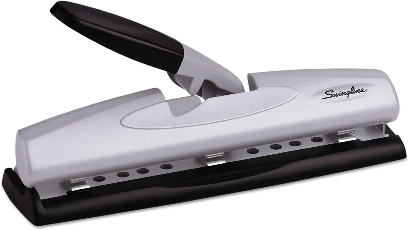 SWINGLINE LightTouch Adjustable Desktop Hole Punch