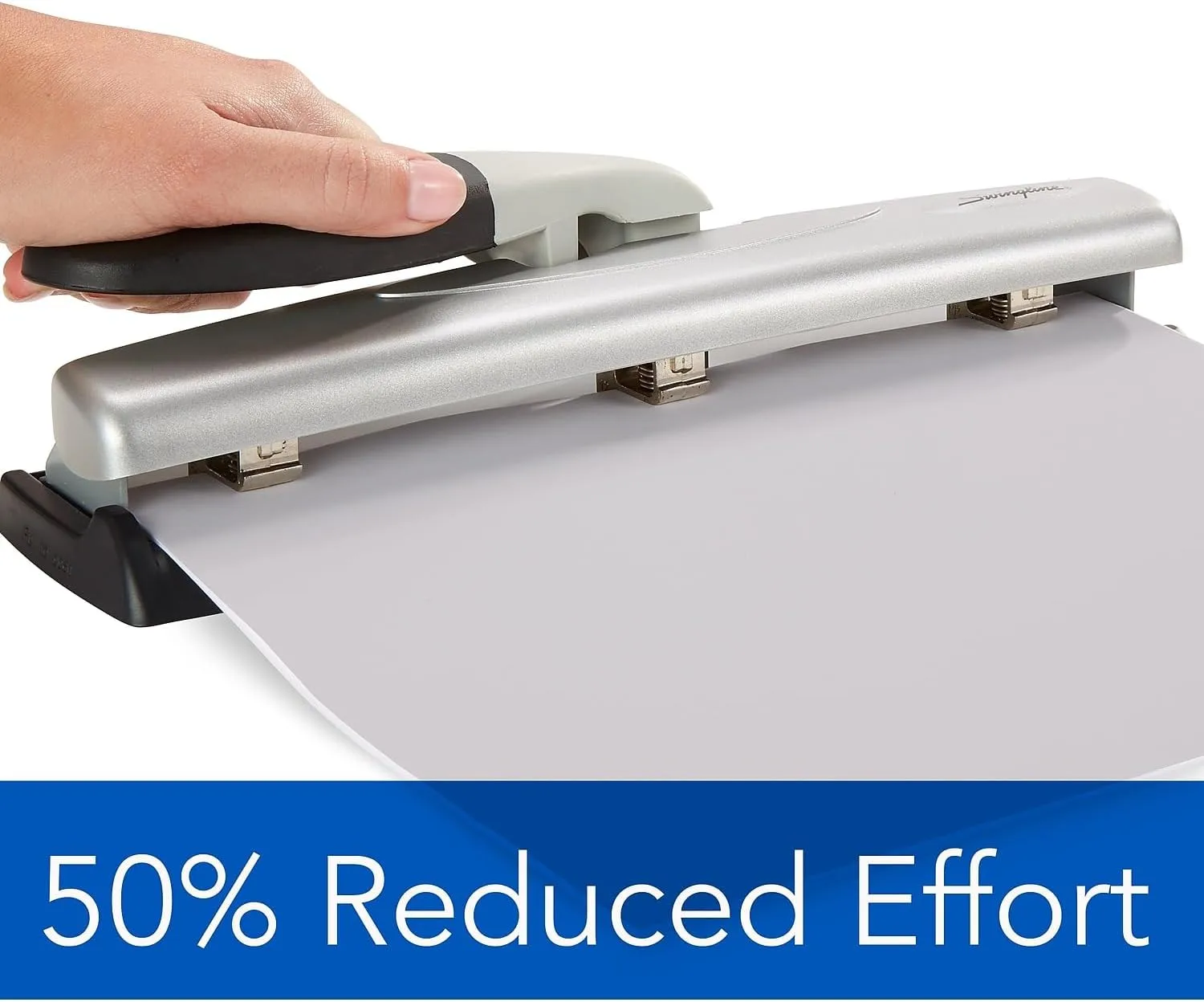 SWINGLINE LightTouch Adjustable Desktop Hole Punch