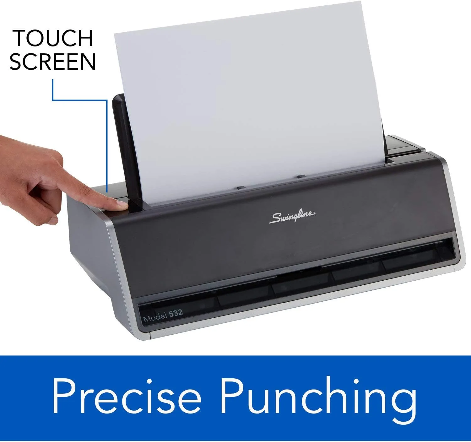 SWINGLINE Commercial Electric Punch, 28-Sheet Capacity, Touch Screen