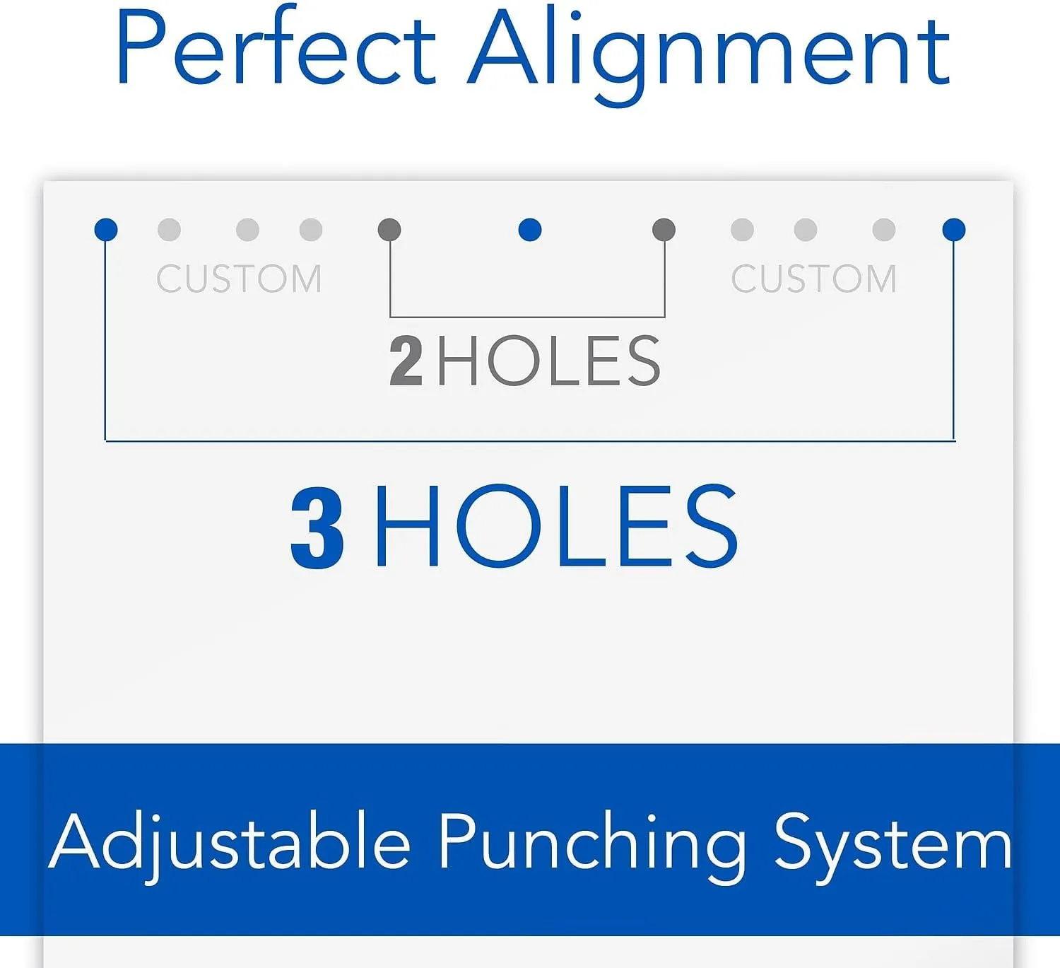 SWINGLINE LightTouch Adjustable Desktop Hole Punch