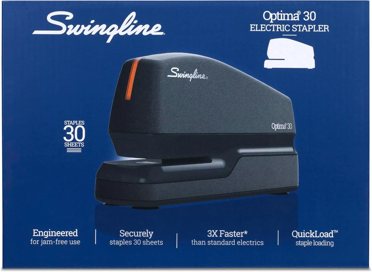 Swingline Optima 30 Electric Stapler, Black, S7042150