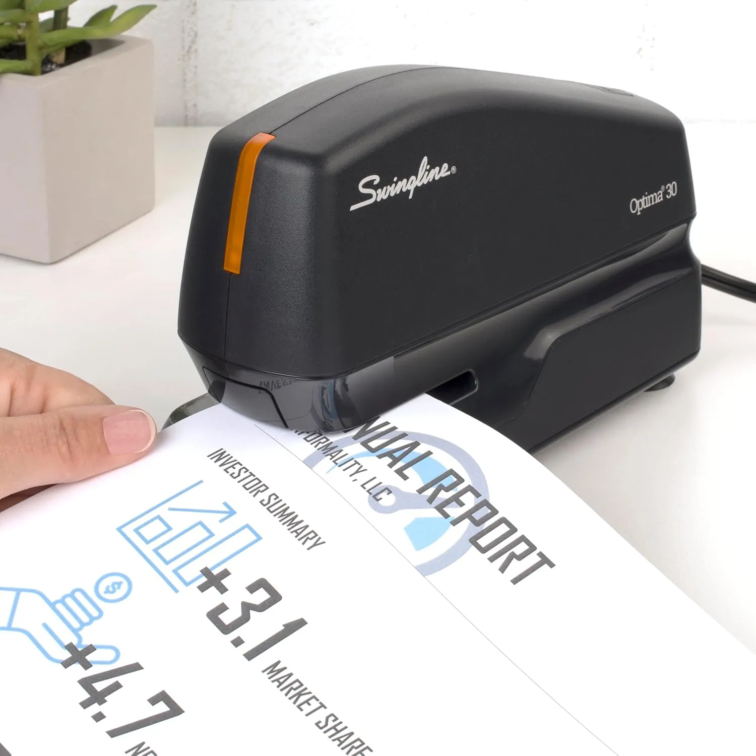 Swingline Optima 30 Electric Stapler, Black, S7042150