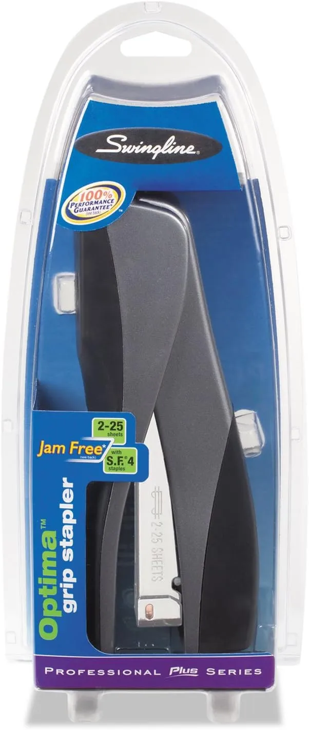 SWINGLINE Optima Grip Compact Stapler, 25-Sheet Capacity