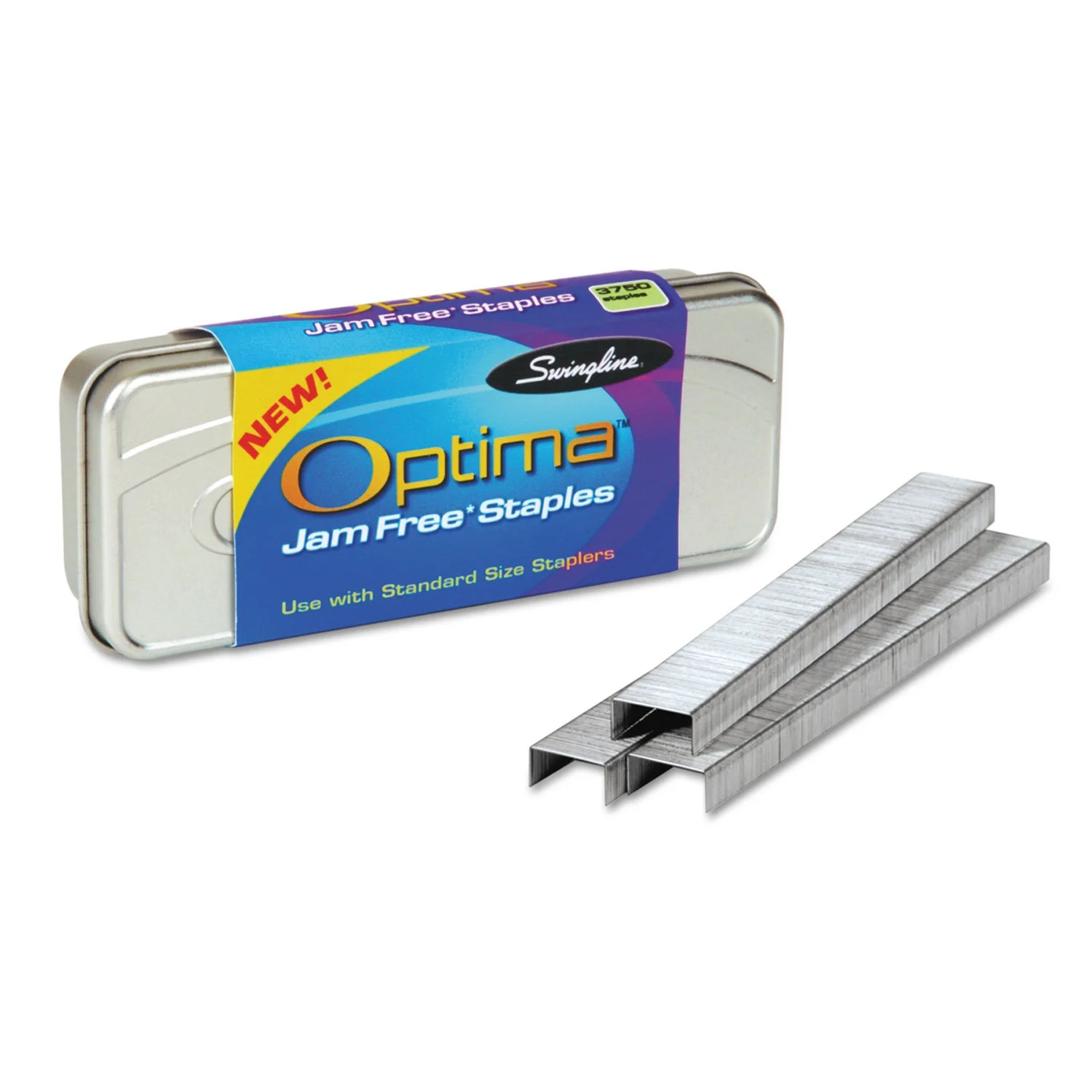 Swingline Optima Premium Staples, 1/4in, 3750/Box (210/Strip)