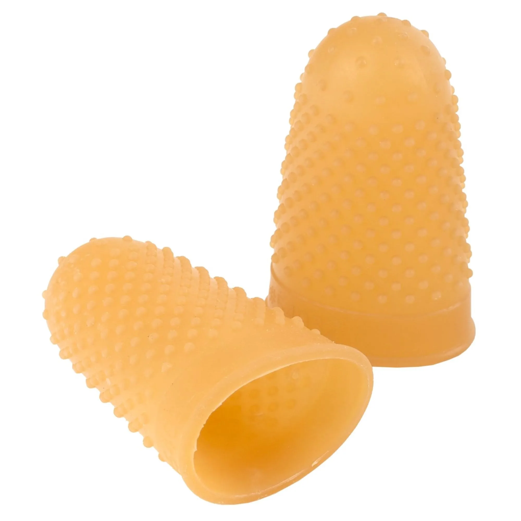 SWINGLINE Rubber Finger Tips, Amber, Box of 12