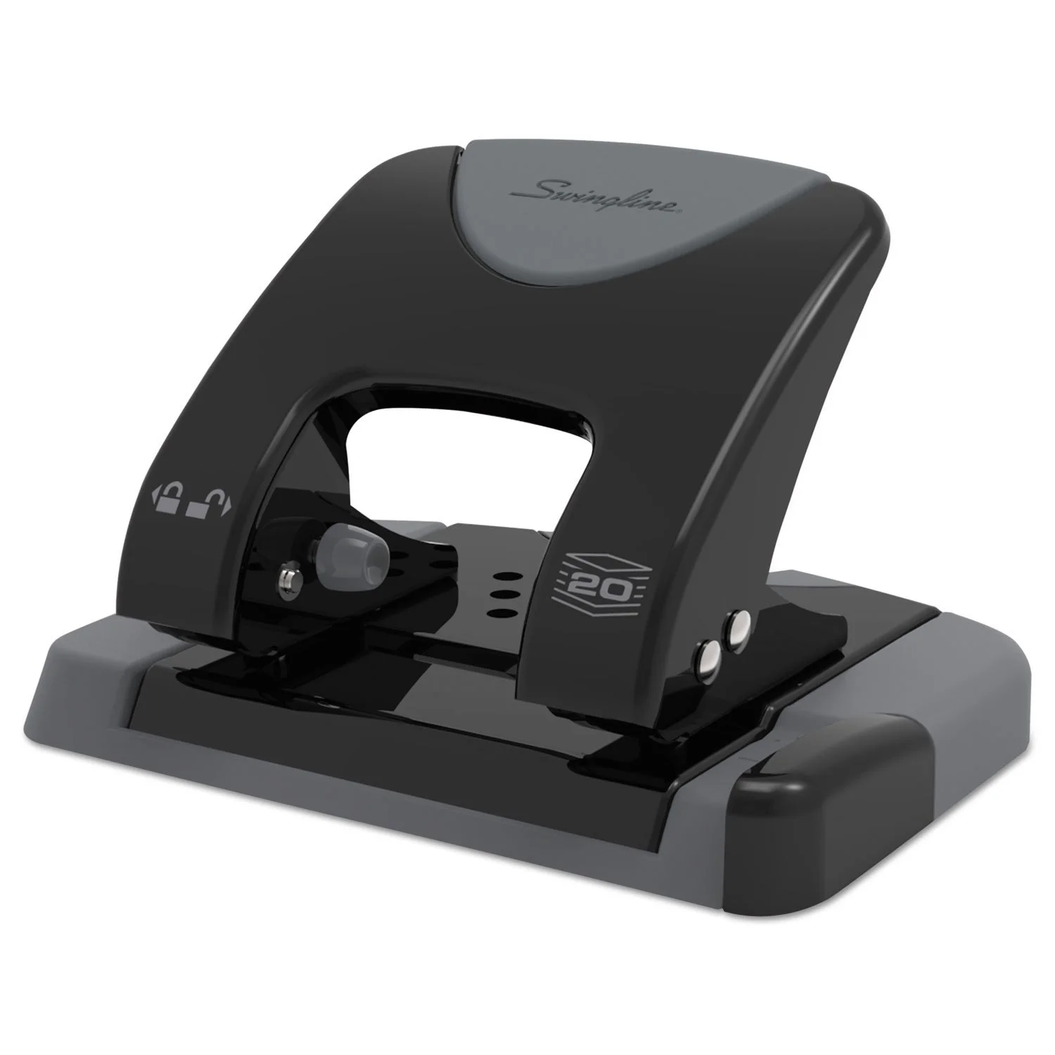 SWINGLINE 2-Hole Punch, Low-Force Metal Construction