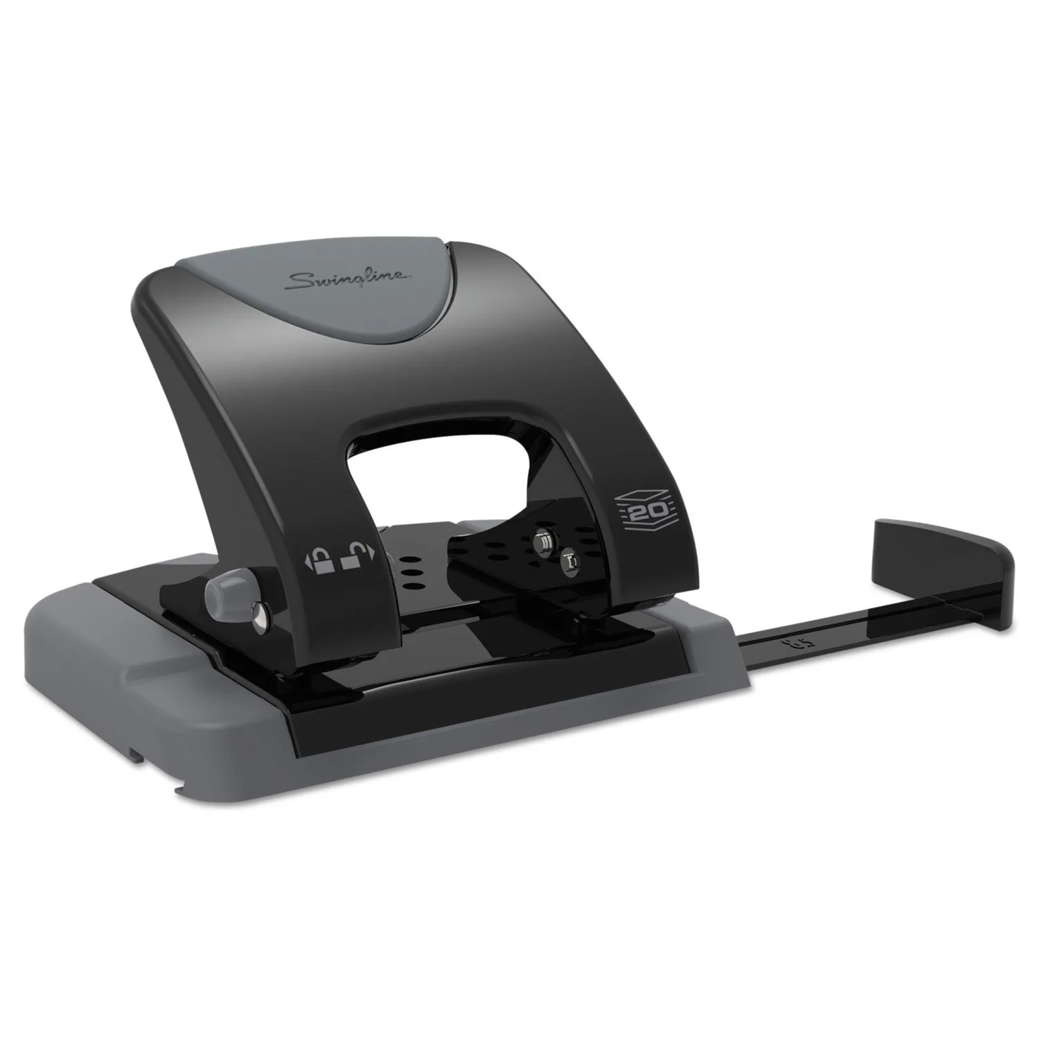 SWINGLINE 2-Hole Punch, Low-Force Metal Construction