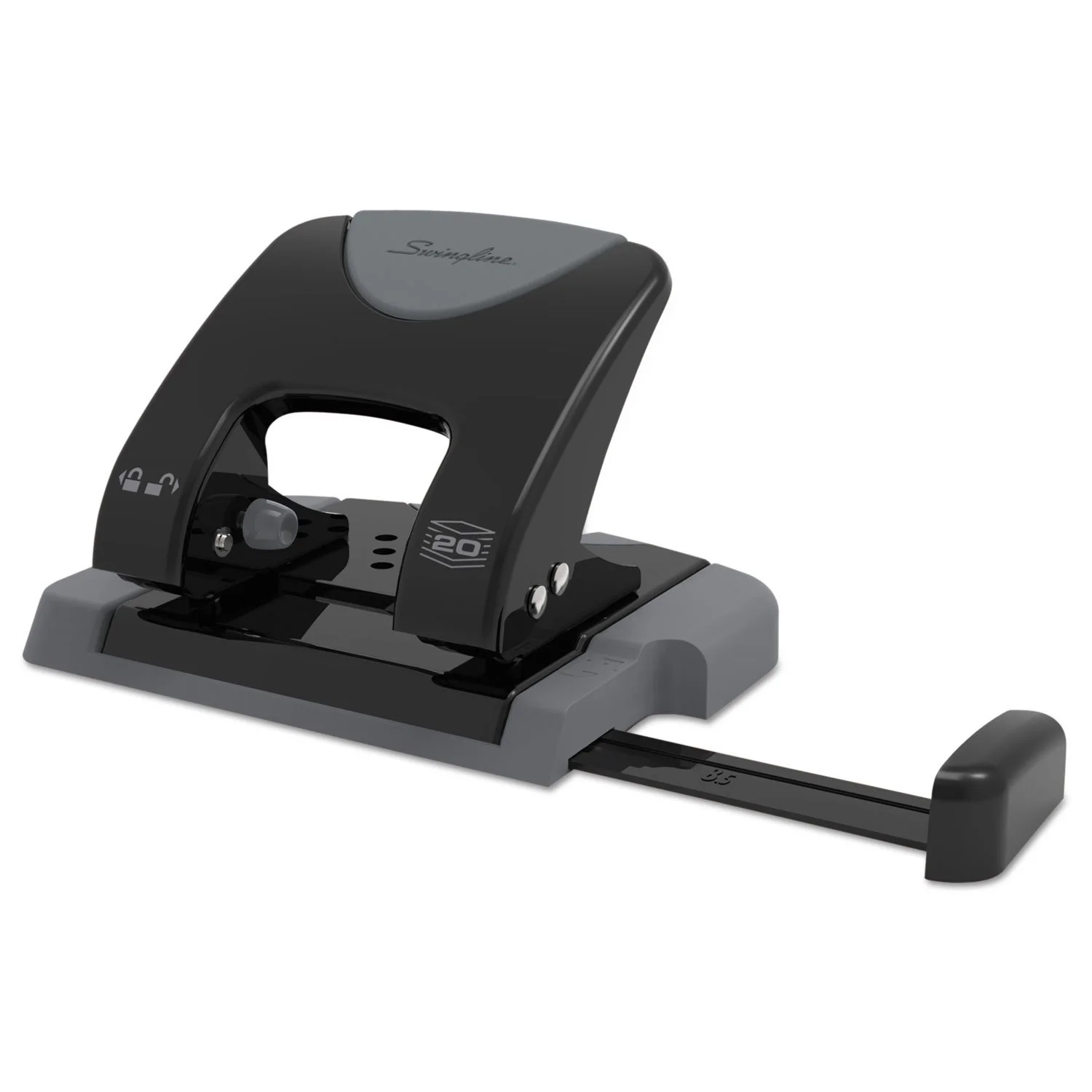 SWINGLINE 2-Hole Punch, Low-Force Metal Construction