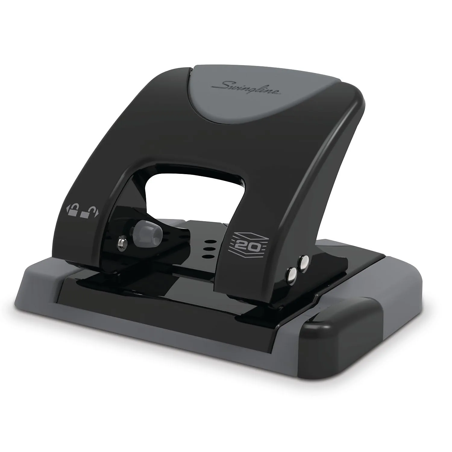SWINGLINE 2-Hole Punch, Low-Force Metal Construction