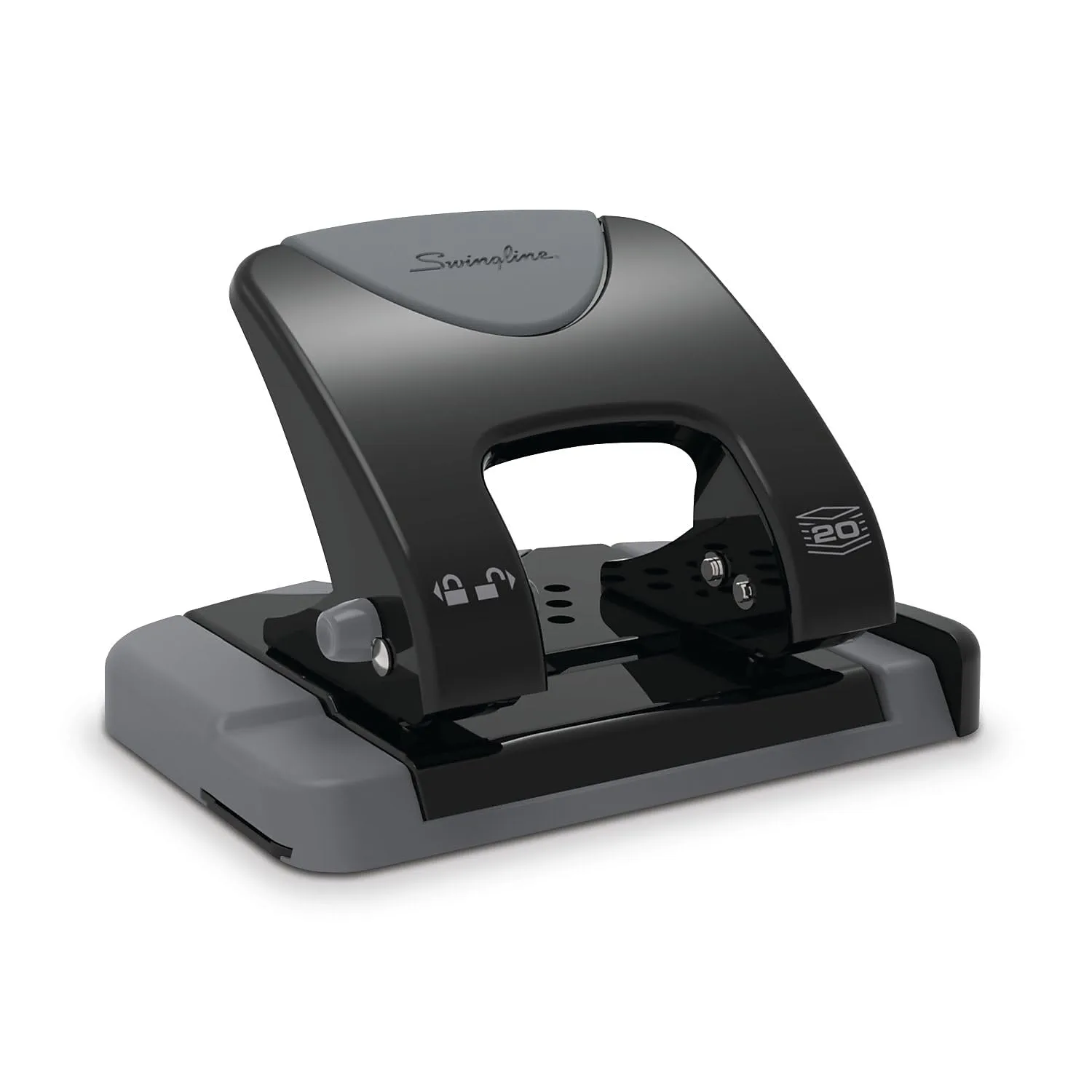 SWINGLINE 2-Hole Punch, Low-Force Metal Construction