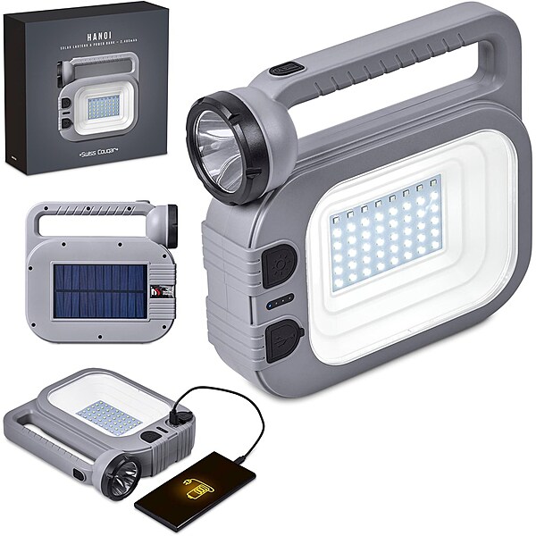 Hanoi Solar Lantern & Power Bank - 2,400mAh