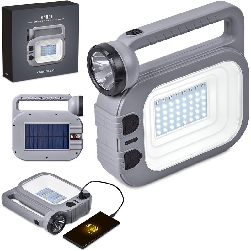Hanoi Solar Lantern & Power Bank - 2,400mAh