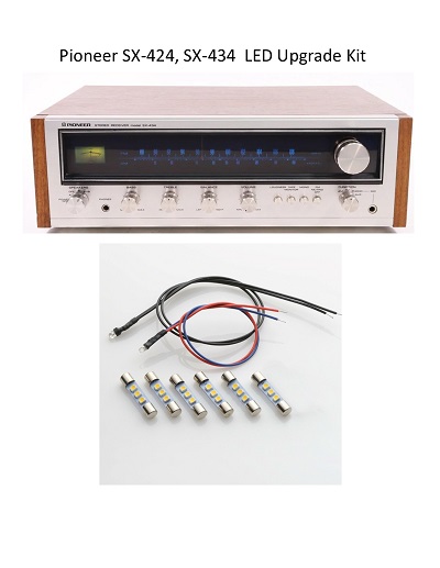 Pioneer SX-424, SX-434 LED Upgrade Kit Pioneer SX-424, SX-434 LED Upgrade Kit