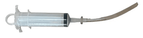 Nasal Airway Tip shown with 66cc syringe (sold separately)