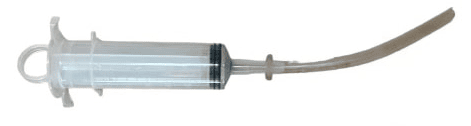 Nasal Airway Tip shown with 66cc syringe (sold separately)