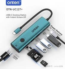 Hub USB Type C Vers HDMI 7 En 1 Onten OTN-UC127+