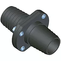 T-H Marine Double Barb Inline Scupper Check Valve - 1-1/2" - Black