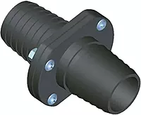 T-H Marine Double Barb Inline Scupper Check Valve - 3/4" - Black 0.75 Inch