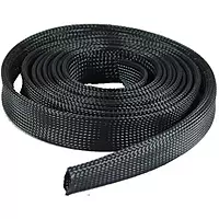 T-H Marine FLX75DP 3/4" Black T-H FLEX Expandable Braided Sleeving - 100' Roll