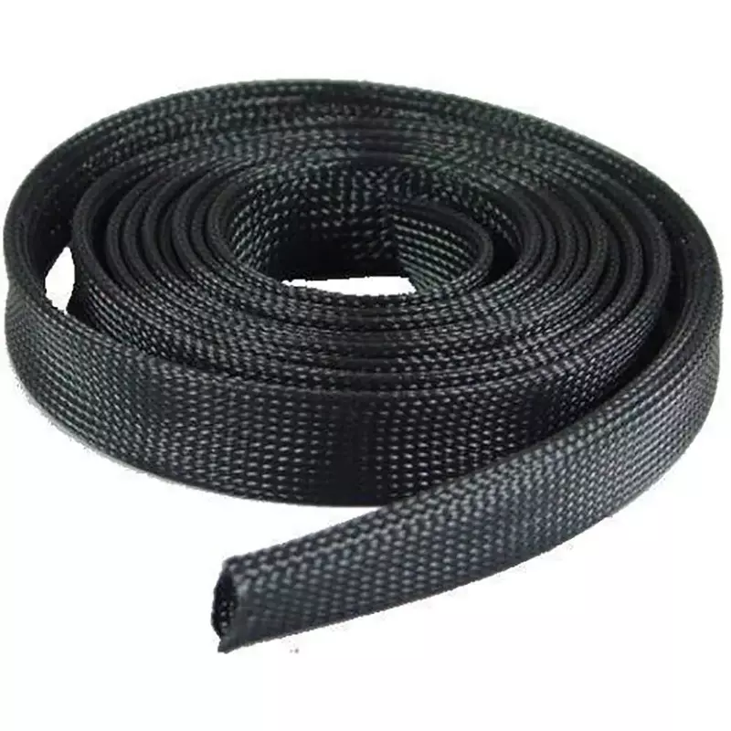 T-H Marine FLX75DP 3/4" Black T-H FLEX Expandable Braided Sleeving - 100' Roll