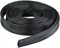 T-H Marine FLX75DP 3/4" Black T-H FLEX Expandable Braided Sleeving - 100' Roll