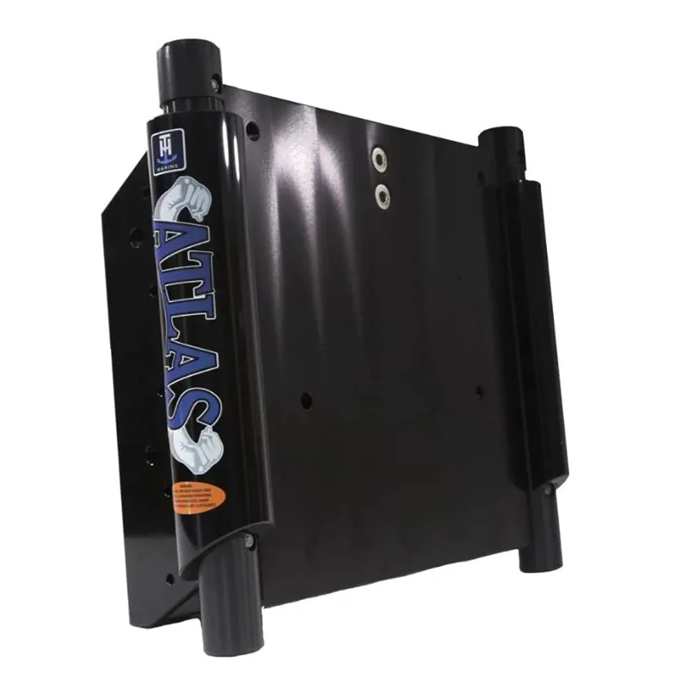 T-H Marine ATLAS  4" Set Back Hydraulic Jack Plate - Gloss Black Anodized
