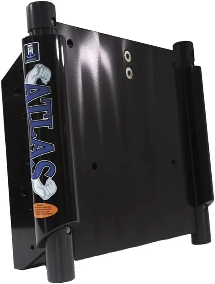 T-H Marine ATLAS  4" Set Back Hydraulic Jack Plate - Gloss Black Anodized