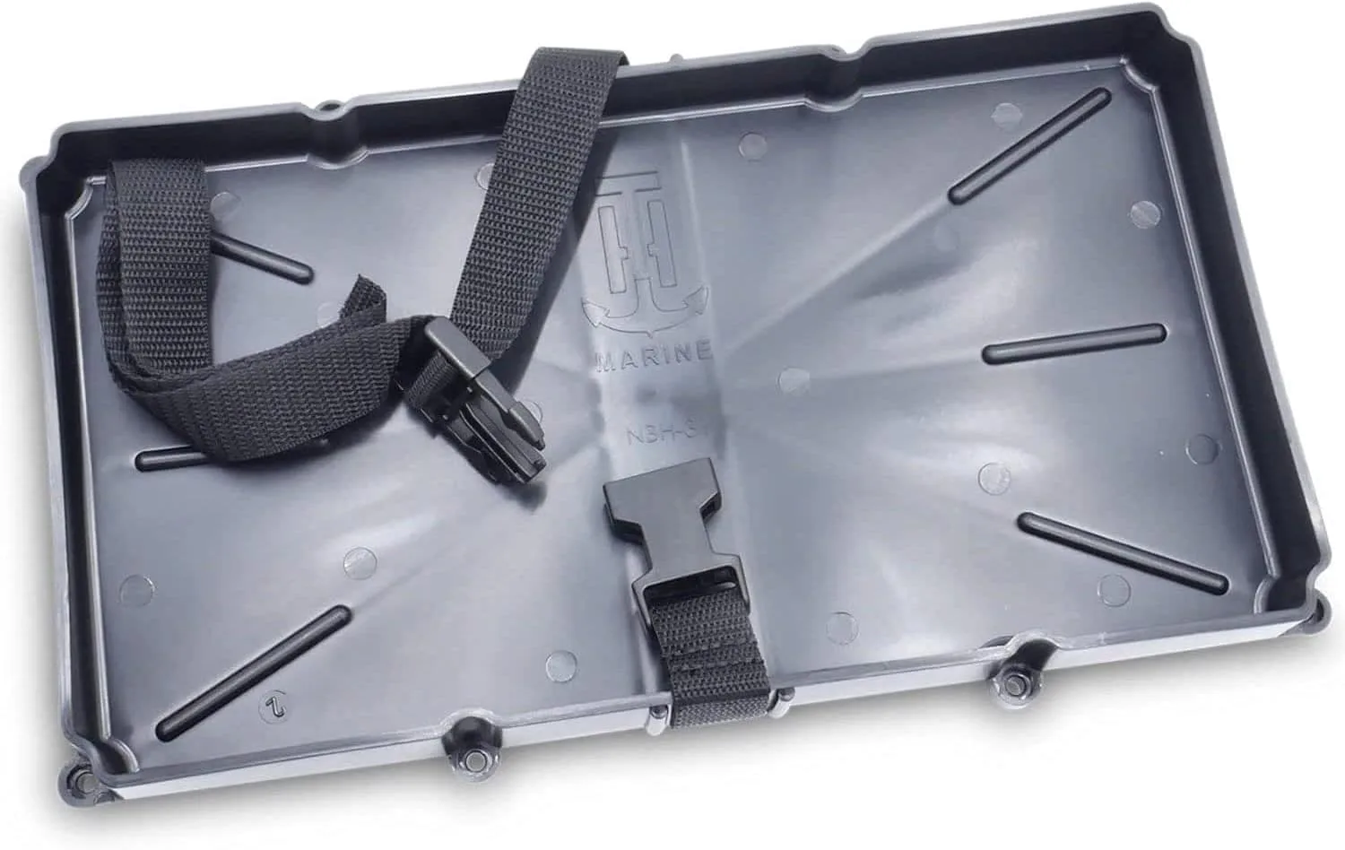 T-H Marine Narrow Battery Tray Holder with Poly Strap, Group 24 (10-5/8 x 7)