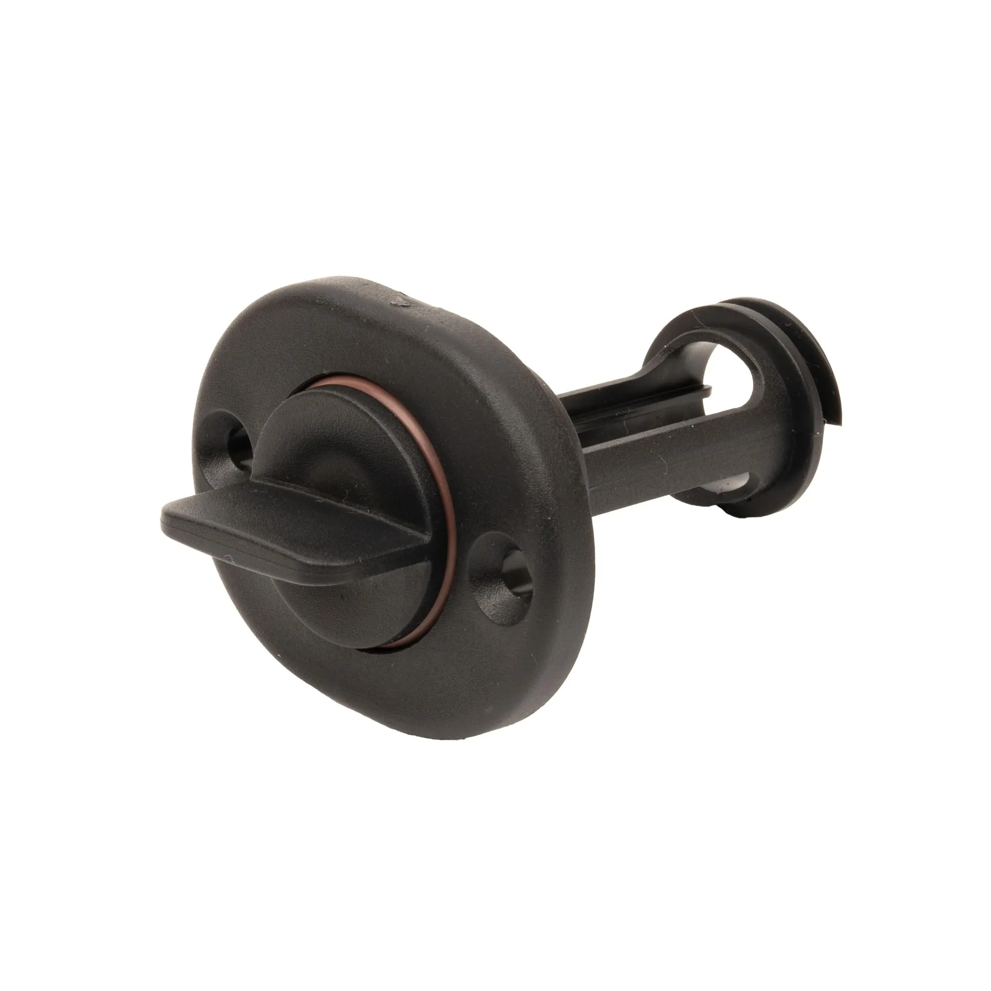 T-H Marine DP-1-DP Self-Retaining Screw-Type Boat Drain Plug, Polypropylene, Fits 1" Hole, Black