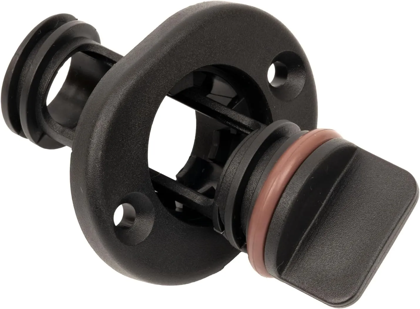 T-H Marine DP-1-DP Self-Retaining Screw-Type Boat Drain Plug, Polypropylene, Fits 1" Hole, Black