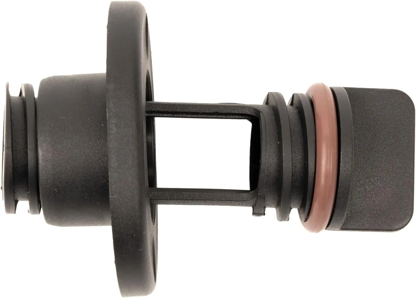 T-H Marine DP-1-DP Self-Retaining Screw-Type Boat Drain Plug, Polypropylene, Fits 1" Hole, Black