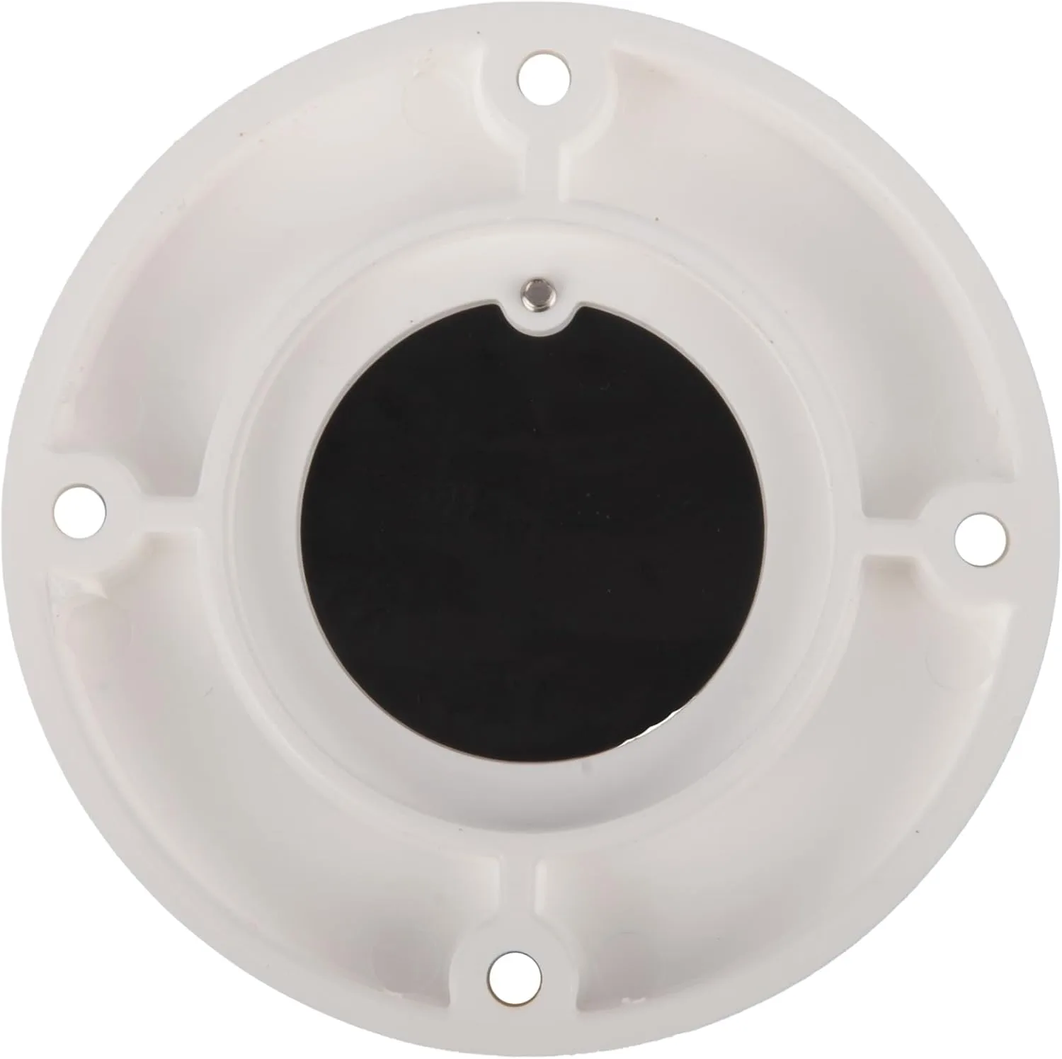 T-H Marine Flush Mount Scupper Valve Assembly, White Frame/Black Flapper