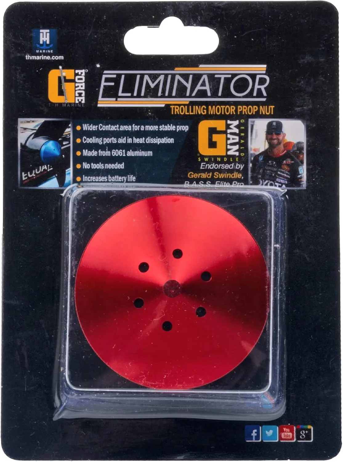 T-H Marine G-Force Eliminator Trolling Motor Prop Nut for MinnKota and MotorGuide