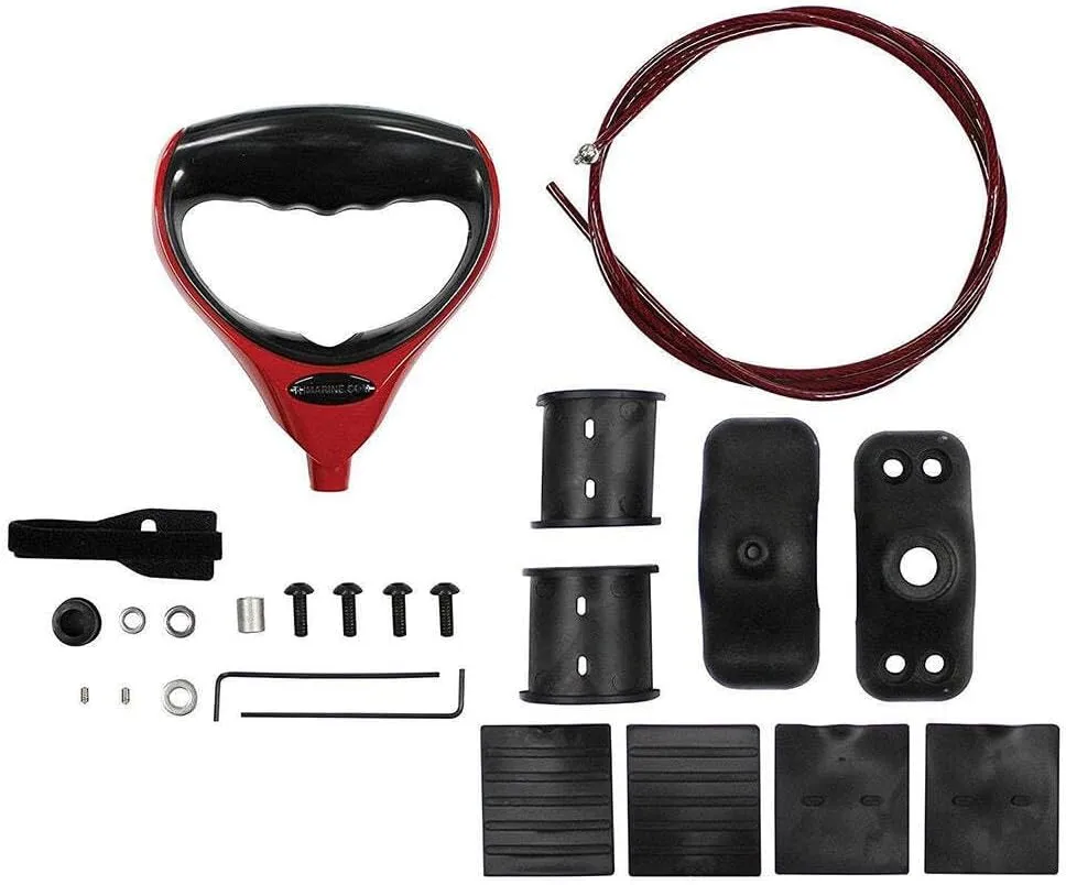 T-H Marine G-Force Trolling Motor Handle & Cable w/Trolling Motor Clamp - Red