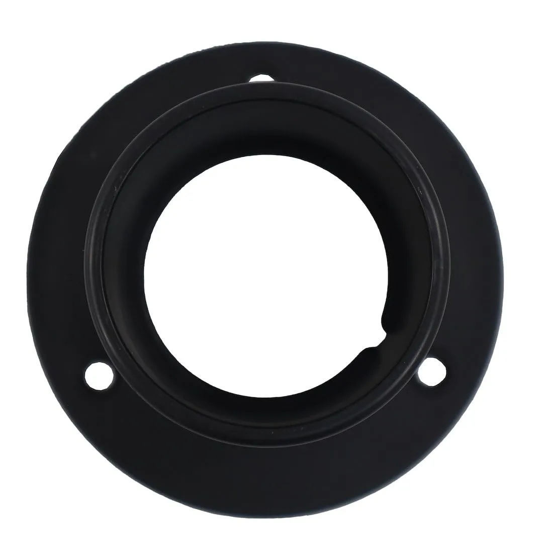 T-H Marine Rigging Flange & Hose Kit – Black – Includes 2-1/2" ID Rigging Flange + 4 Ft Black Rigging Hose – Outboard Cable Management Kit – Threaded Flange for Easy Install – OEM Preferred