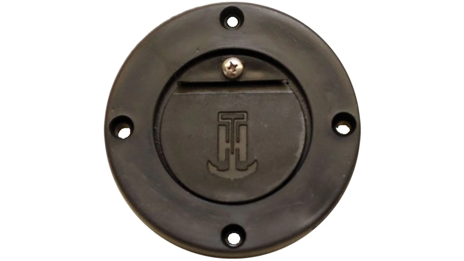 T-H Marine Flush Mount Scupper Valve Assembly - Black - Fits 1 to 1-1/4 in / 1.5 in Thru Hull