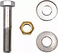 T-H Marine Jack Plate Bolt Kit – ½-20 x 2-3/4” Fine Thread Bolts with Shoulder – Stainless Steel