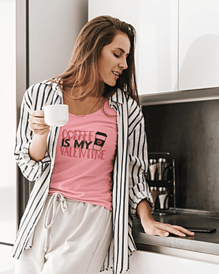 Coffee Is My Valentine Unisex T-shirt