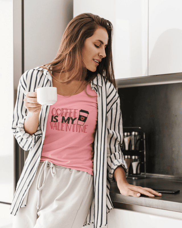 Coffee Is My Valentine Unisex T-shirt