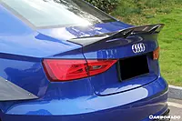 2013–2020 Audi S3 / A3 / RS3 Sedan RT Style Carbon Fiber Trunk Spoiler | CFRP Aerodynamic Accent
