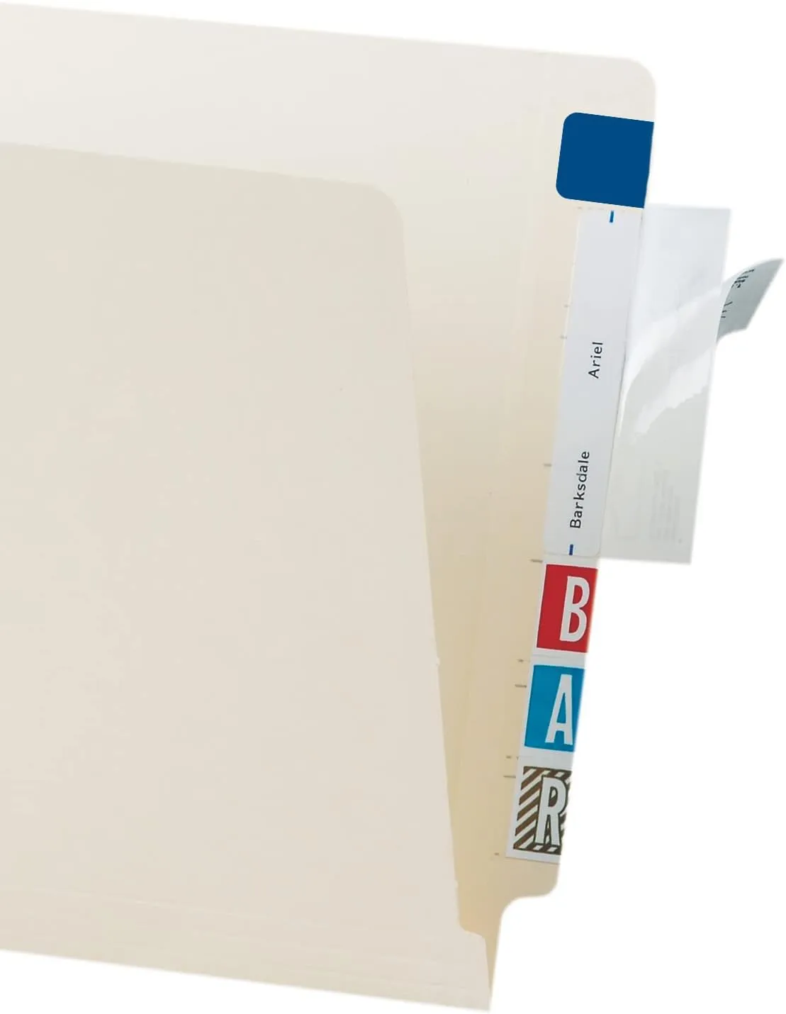 Tabbies Self-Adhesive File Folder Label Protectors, 3-1/2 x 2 in, Clear - Pack of 100