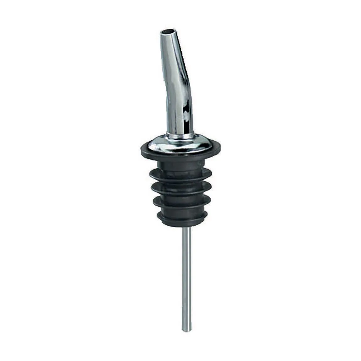 Tablecraft Chrome-Plated Free-Flow Pourer [Set of 12], 1.15 x 1.15 x 4.63 inches