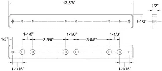 TACO Metals 4-Rod Stainless Steel/Delrin Rod Hanger Rack