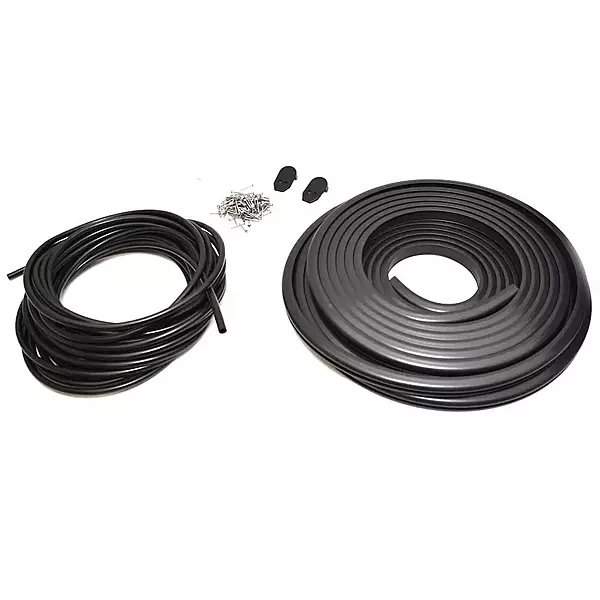 TACO Flex Vinyl Rub Rail Kit - Black w/Black Insert - 70' - 1-1/4" x 15/16"