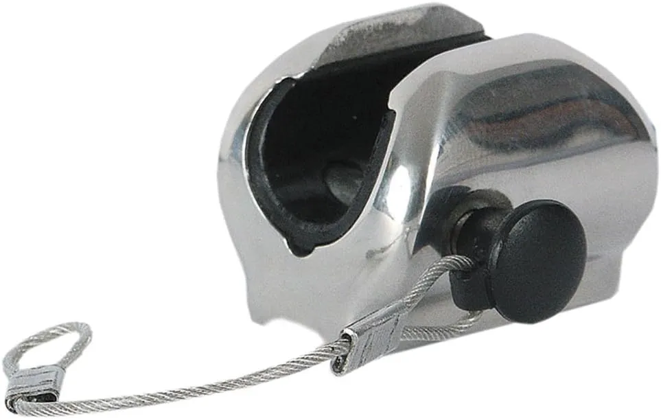 TACO Concave Deck Hinge w/Pin & Lanyard - Fits 7/8" Tube